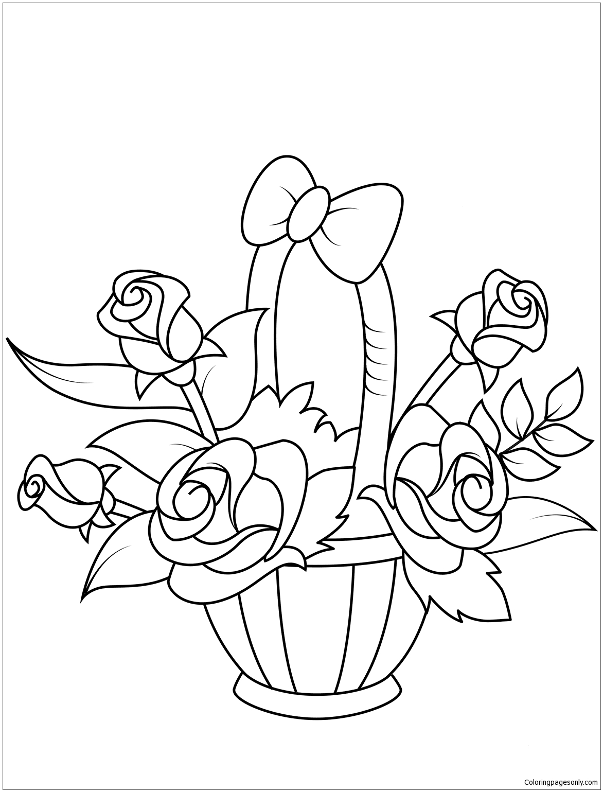 31 May Day Basket Coloring Pages Fun Printable 27