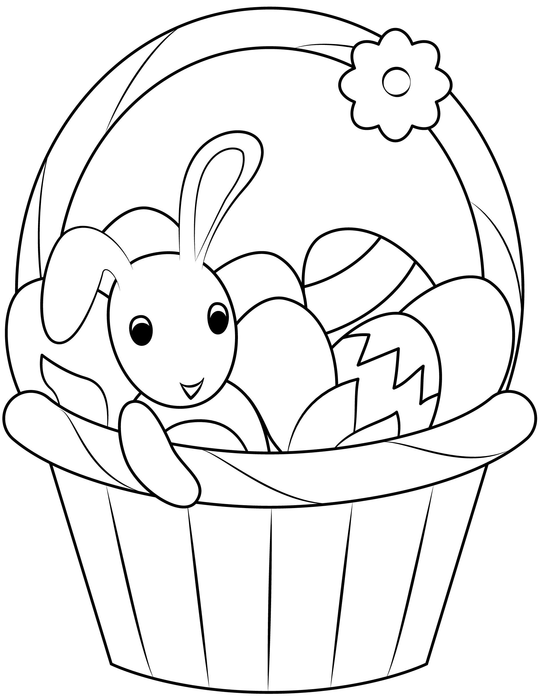 31 May Day Basket Coloring Pages Fun Printable 28