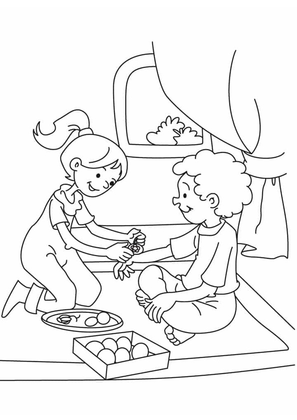 31 Raksha Bandhan Coloring Pages Printable 25