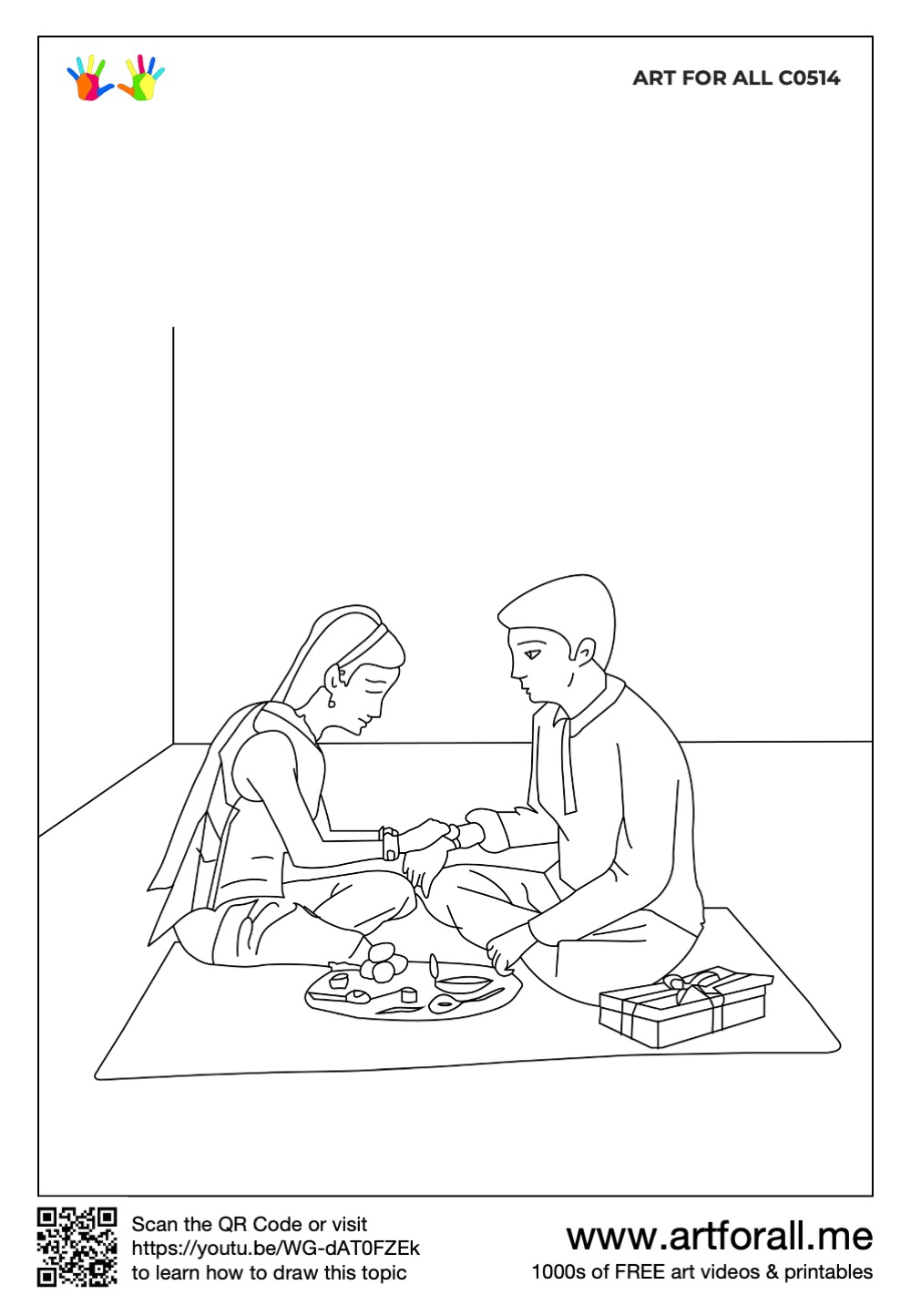 31 Raksha Bandhan Coloring Pages Printable 29