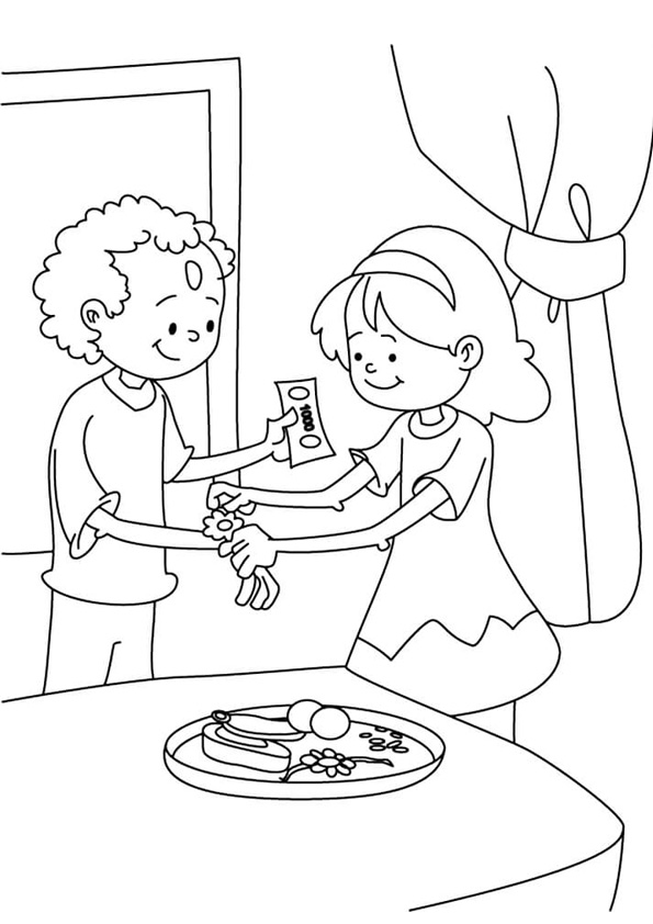 31 Raksha Bandhan Coloring Pages Printable 32