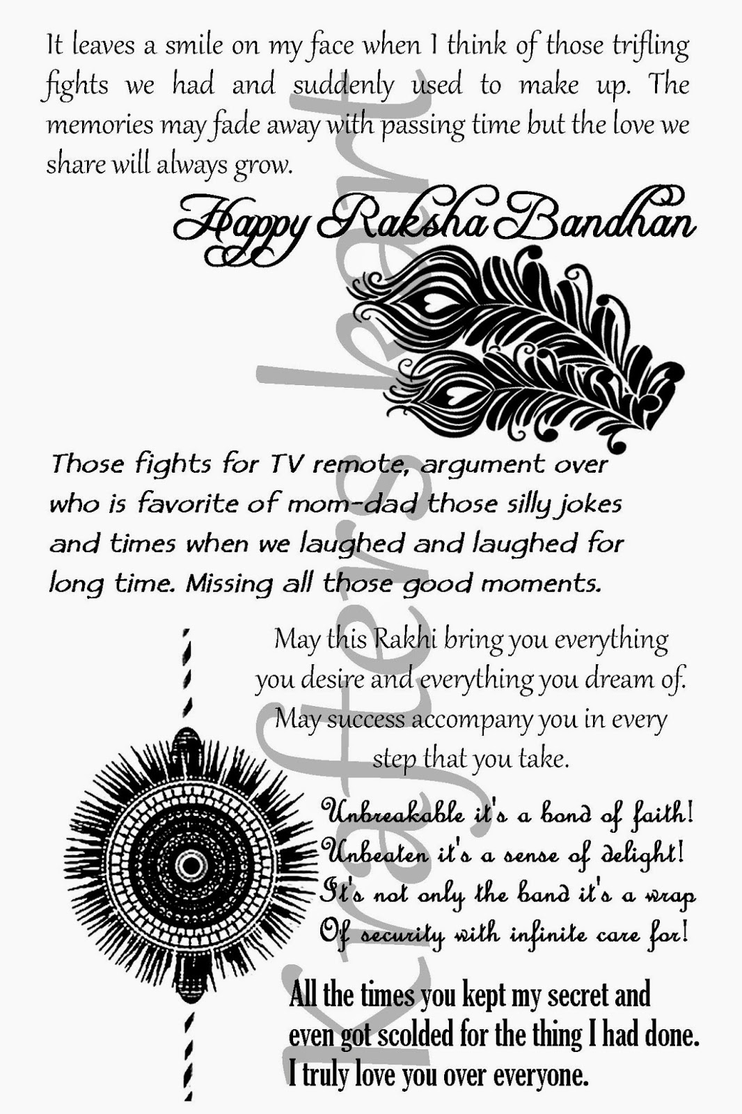 31 Raksha Bandhan Coloring Pages Printable 8