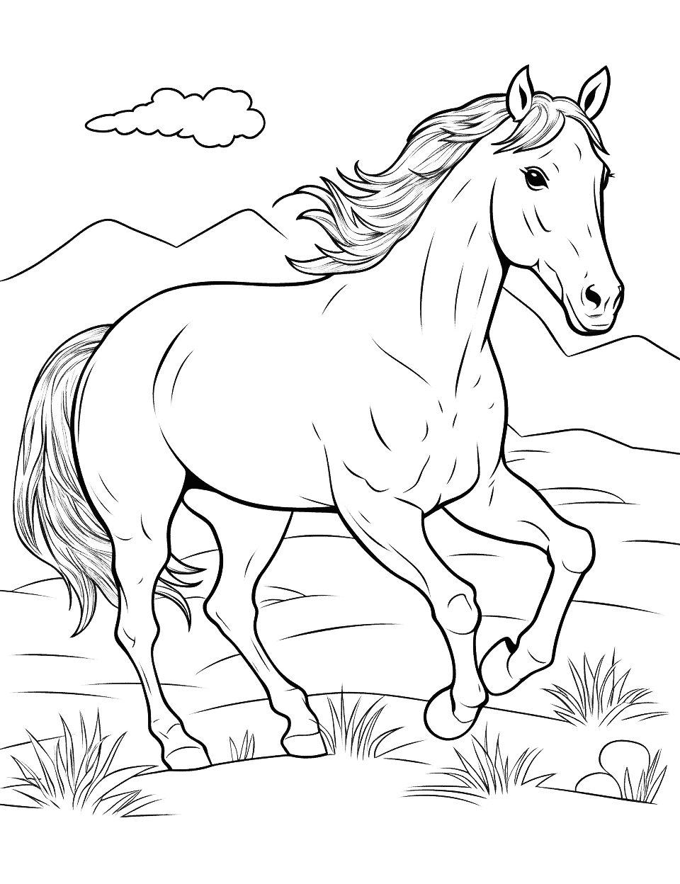 31 Rodeo Horse Coloring Pages Printable 12