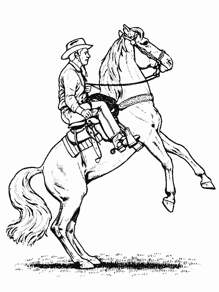 rodeo horse coloring pages printable jpg