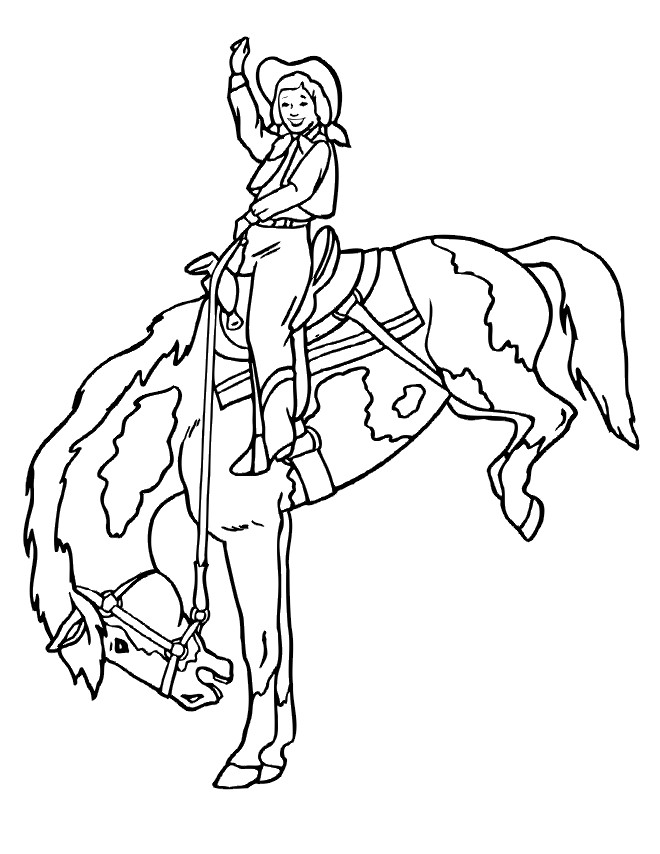 31 Rodeo Horse Coloring Pages Printable 20