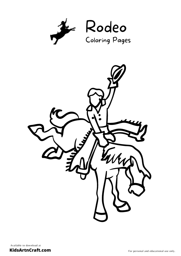 31 Rodeo Horse Coloring Pages Printable 23