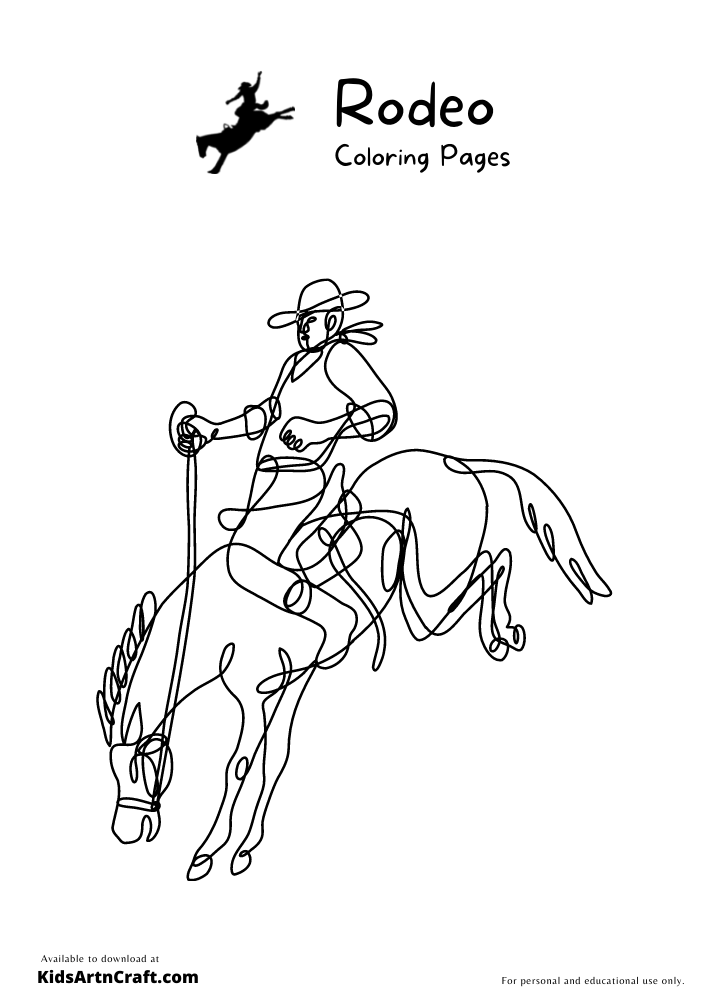 31 Rodeo Horse Coloring Pages Printable 24