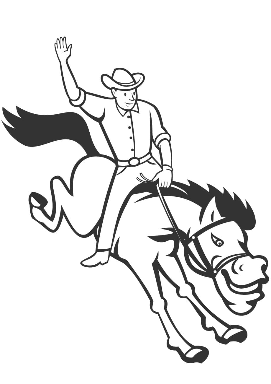 31 Rodeo Horse Coloring Pages Printable 26