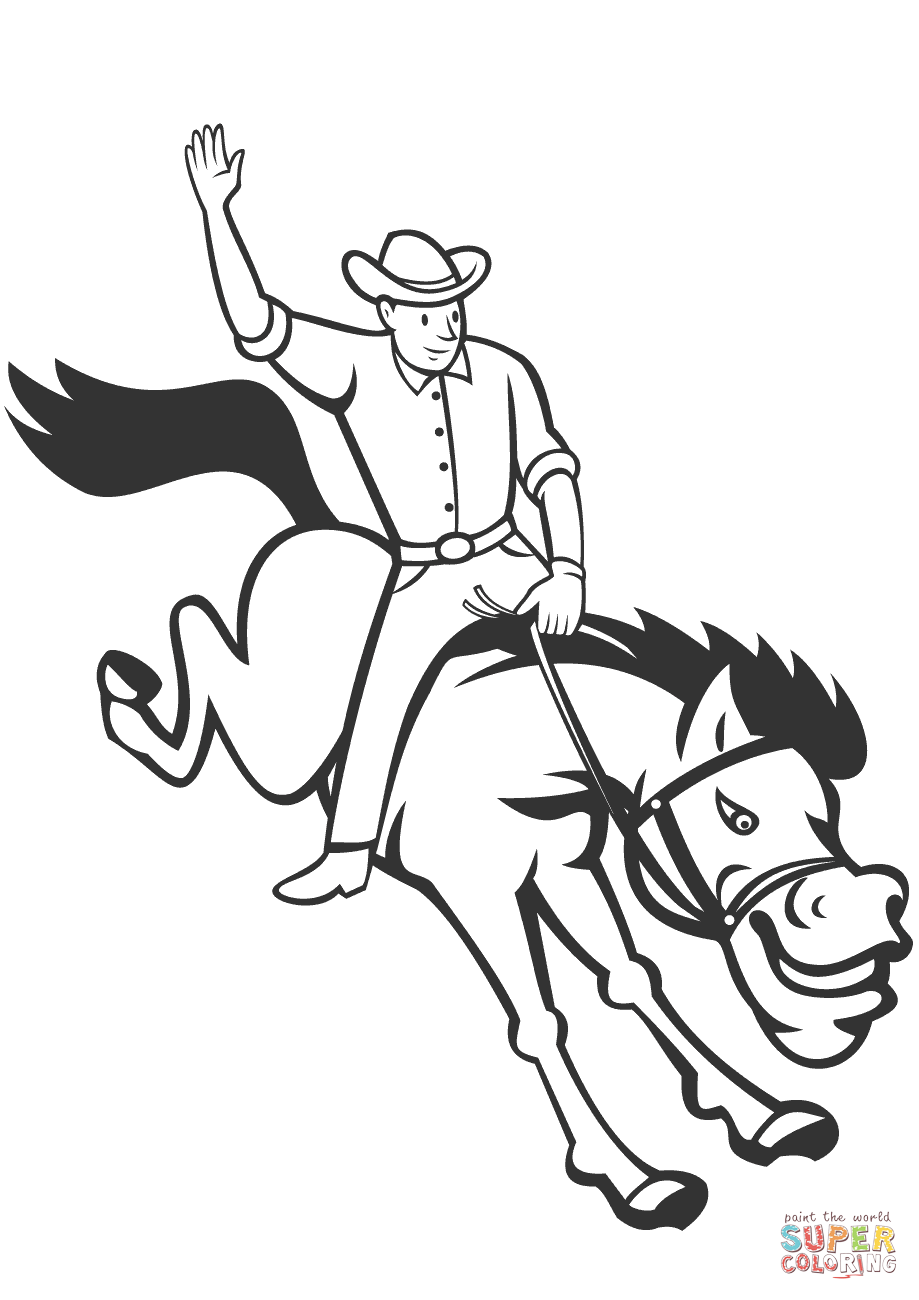 31 Rodeo Horse Coloring Pages Printable 34