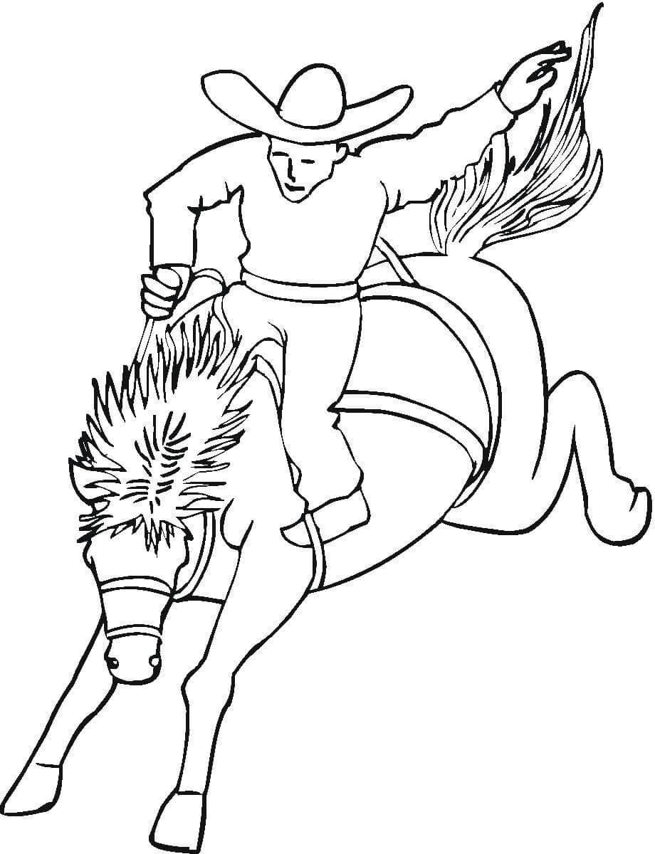 31 Rodeo Horse Coloring Pages Printable 6