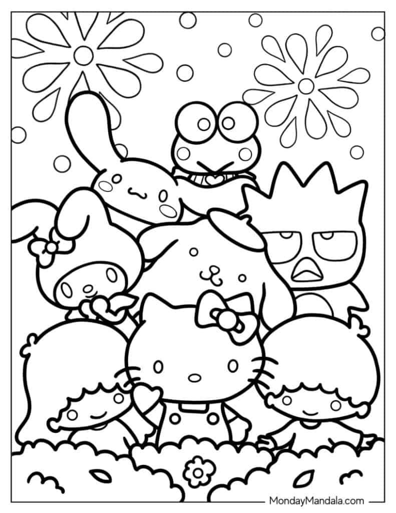 31 Sanrio Coloring Pages 27