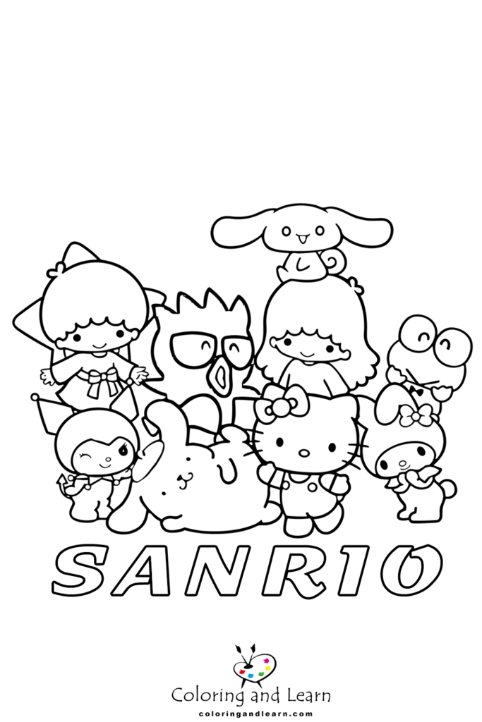 sanrio coloring pages jpg