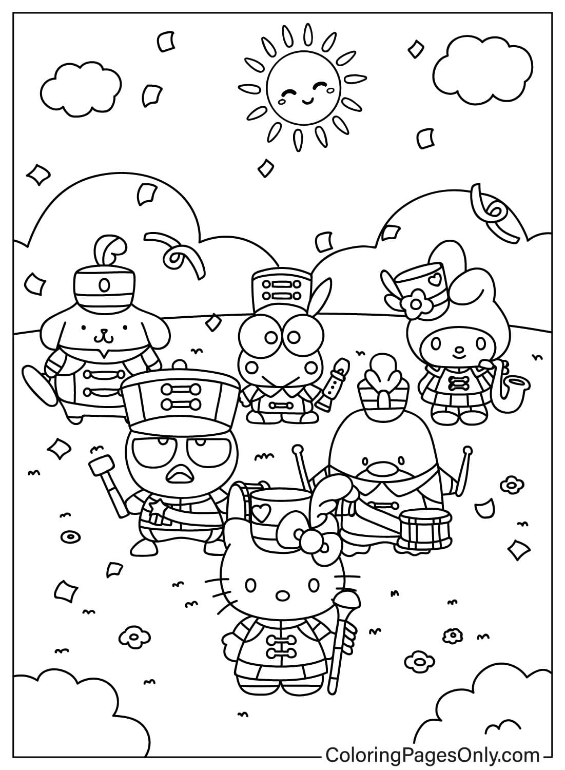 31 Sanrio Coloring Pages 32