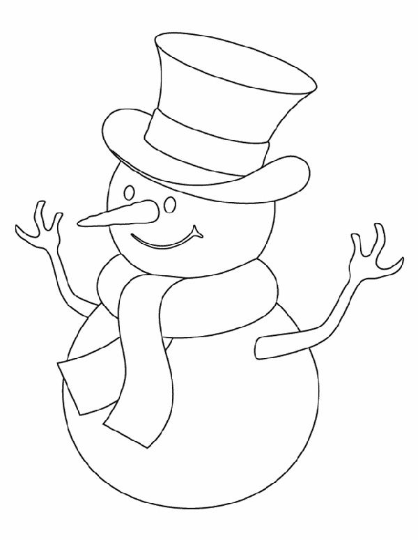 31 Santa and Snowman Coloring Pages Printable 11