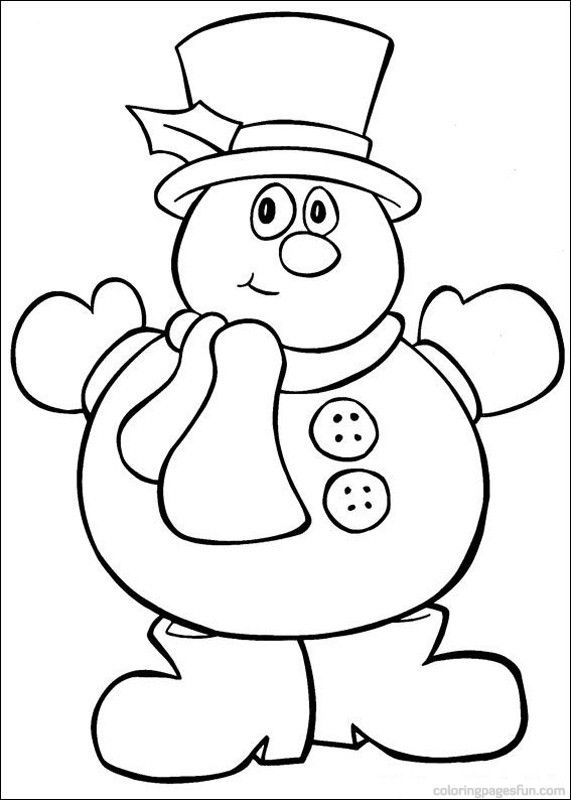 31 Santa and Snowman Coloring Pages Printable 31