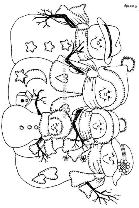 31 Santa and Snowman Coloring Pages Printable 32