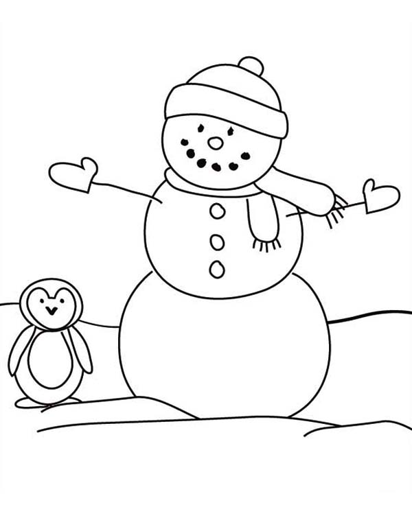 31 Santa and Snowman Coloring Pages Printable 34