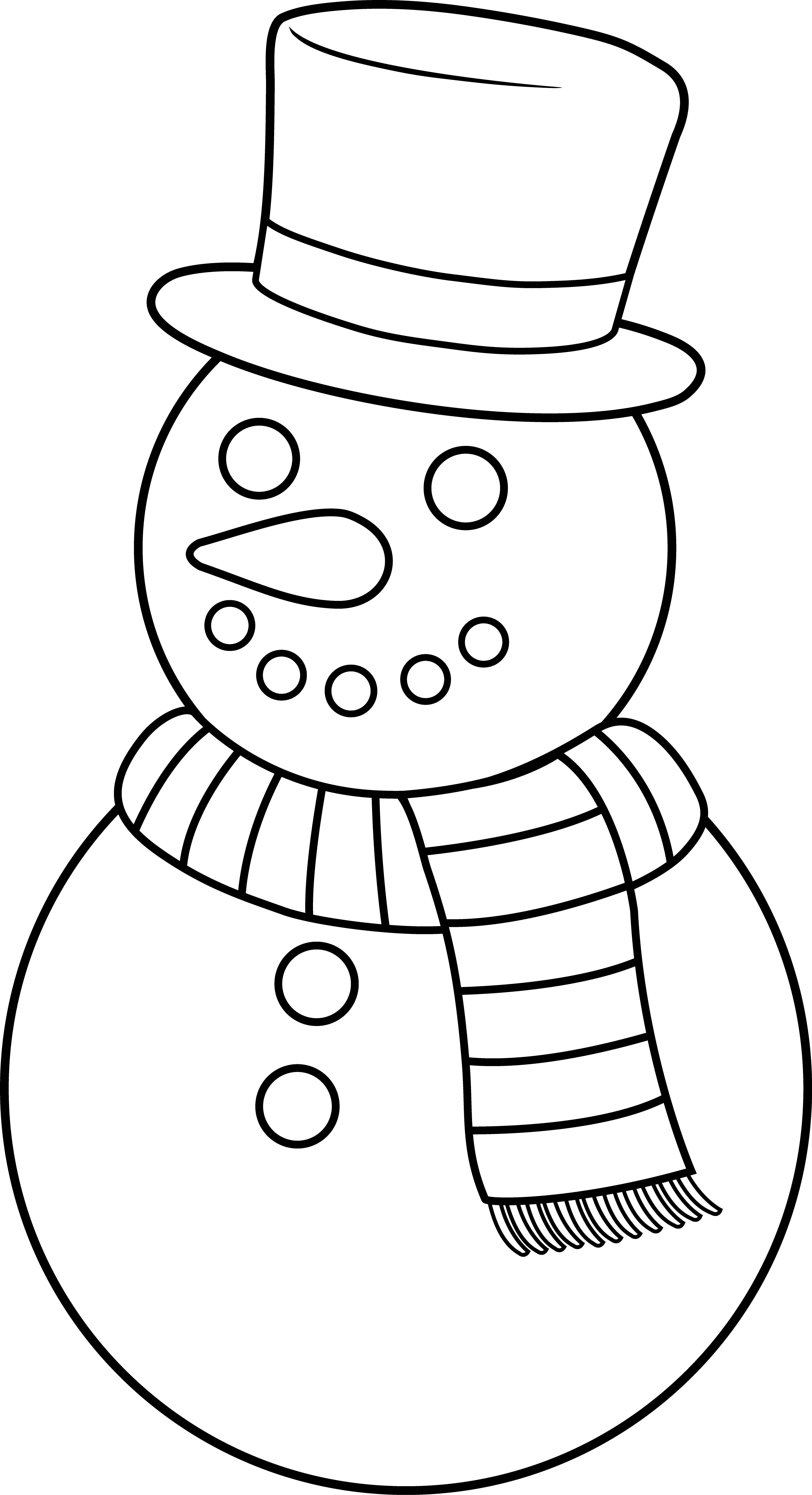 31 Santa and Snowman Coloring Pages Printable 4