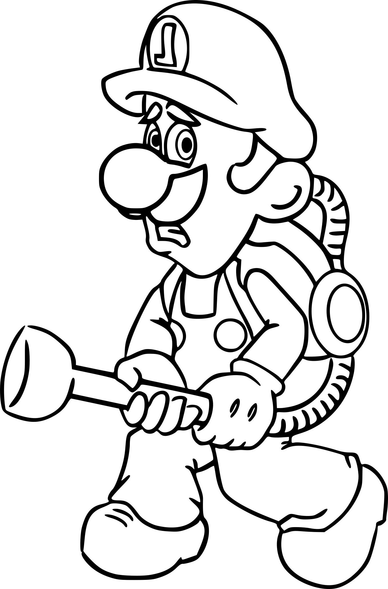 31 Super Luigi Coloring Pages Printable 12