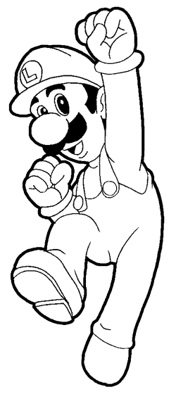 31 Super Luigi Coloring Pages Printable 14