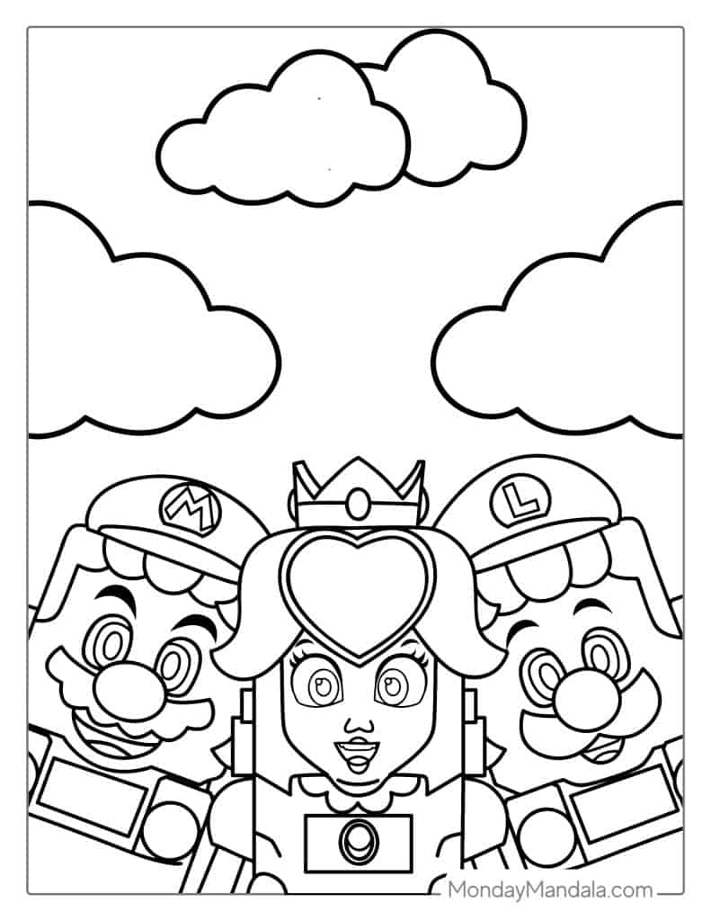 31 Super Luigi Coloring Pages Printable 16