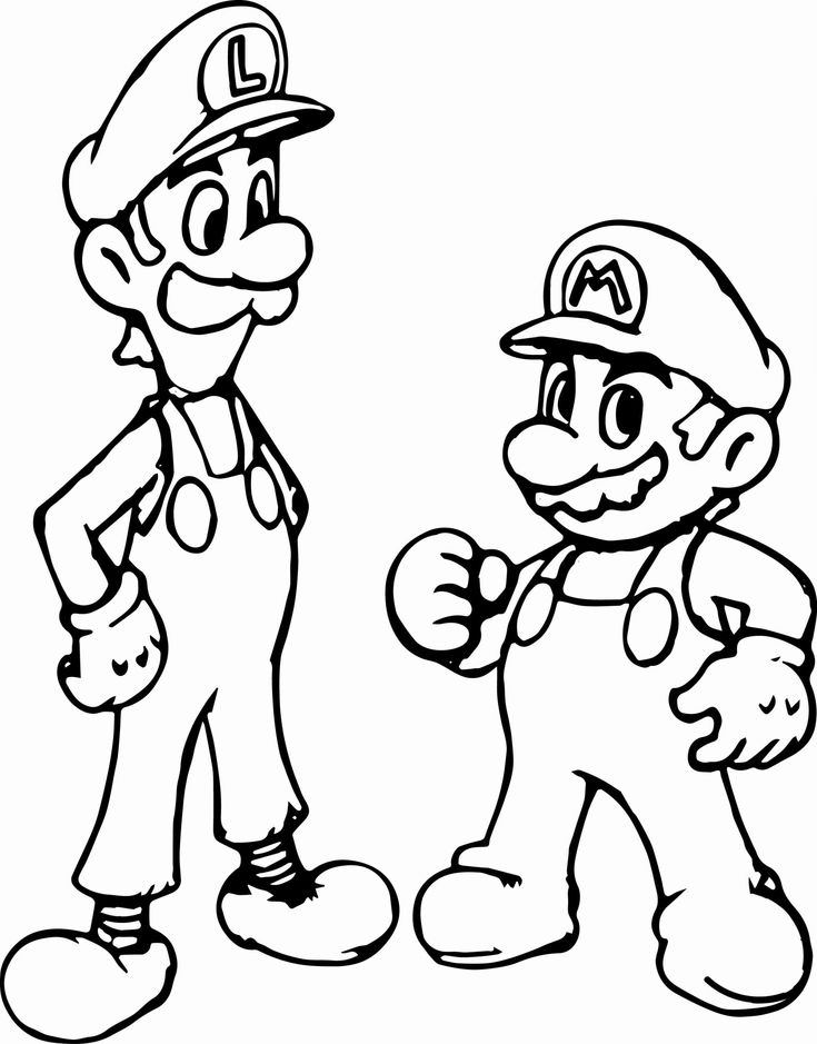 31 Super Luigi Coloring Pages Printable 19