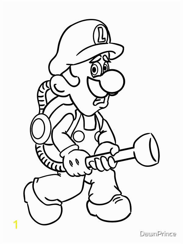 31 Super Luigi Coloring Pages Printable 20