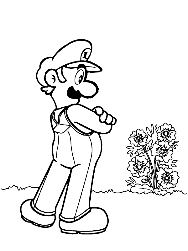 31 Super Luigi Coloring Pages Printable 21