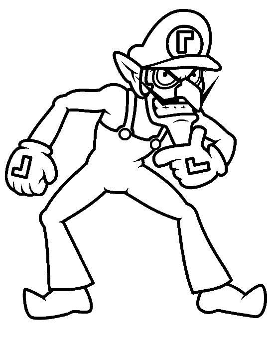 31 Super Luigi Coloring Pages Printable 22