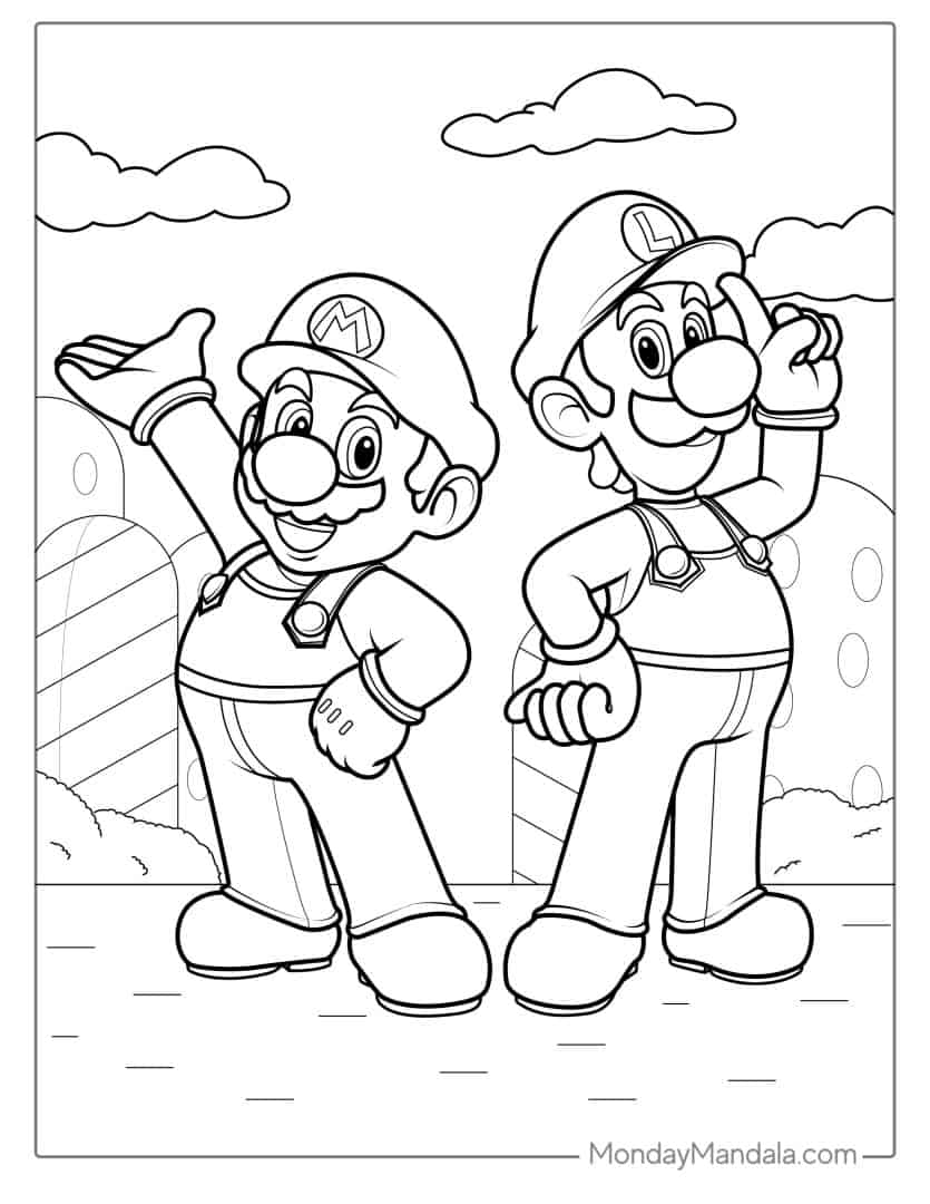 31 Super Luigi Coloring Pages Printable 28