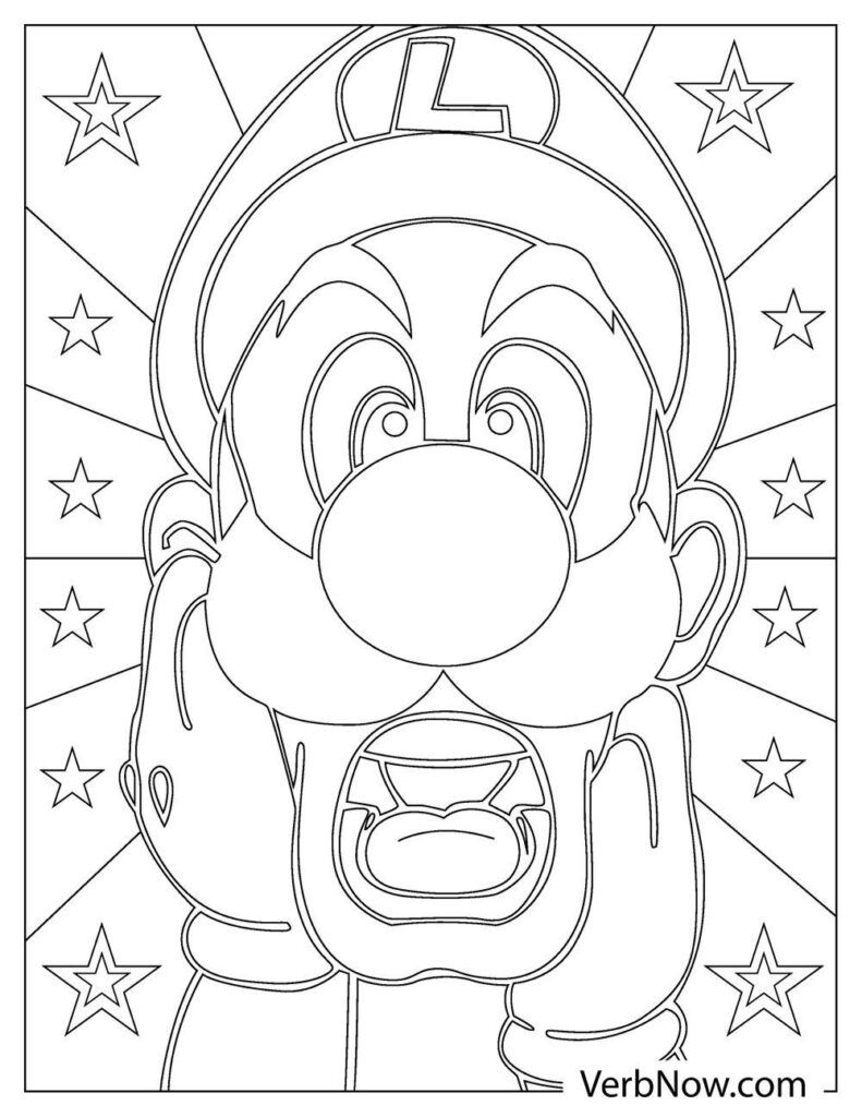 31 Super Luigi Coloring Pages Printable 3