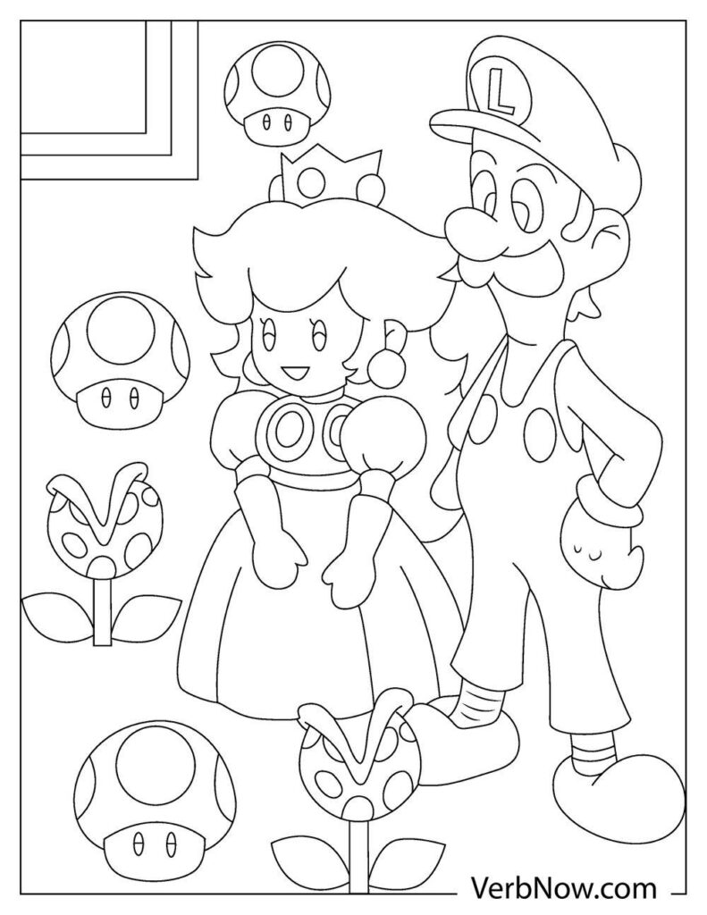 31 Super Luigi Coloring Pages Printable 32