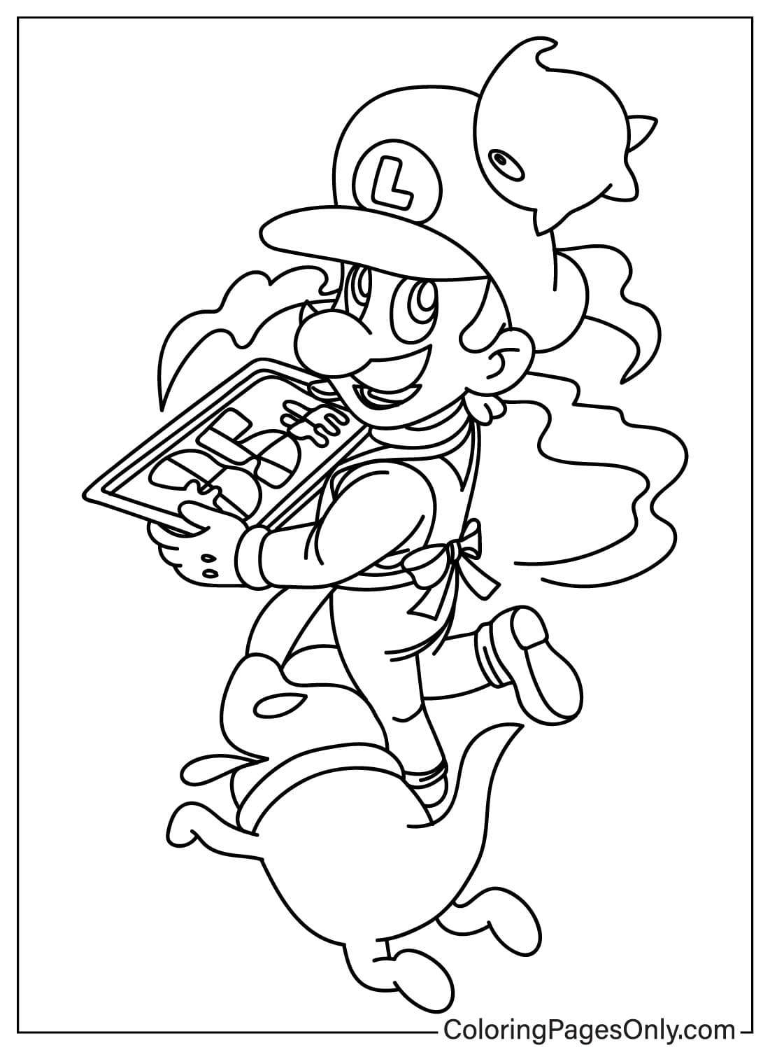 31 Super Luigi Coloring Pages Printable 4