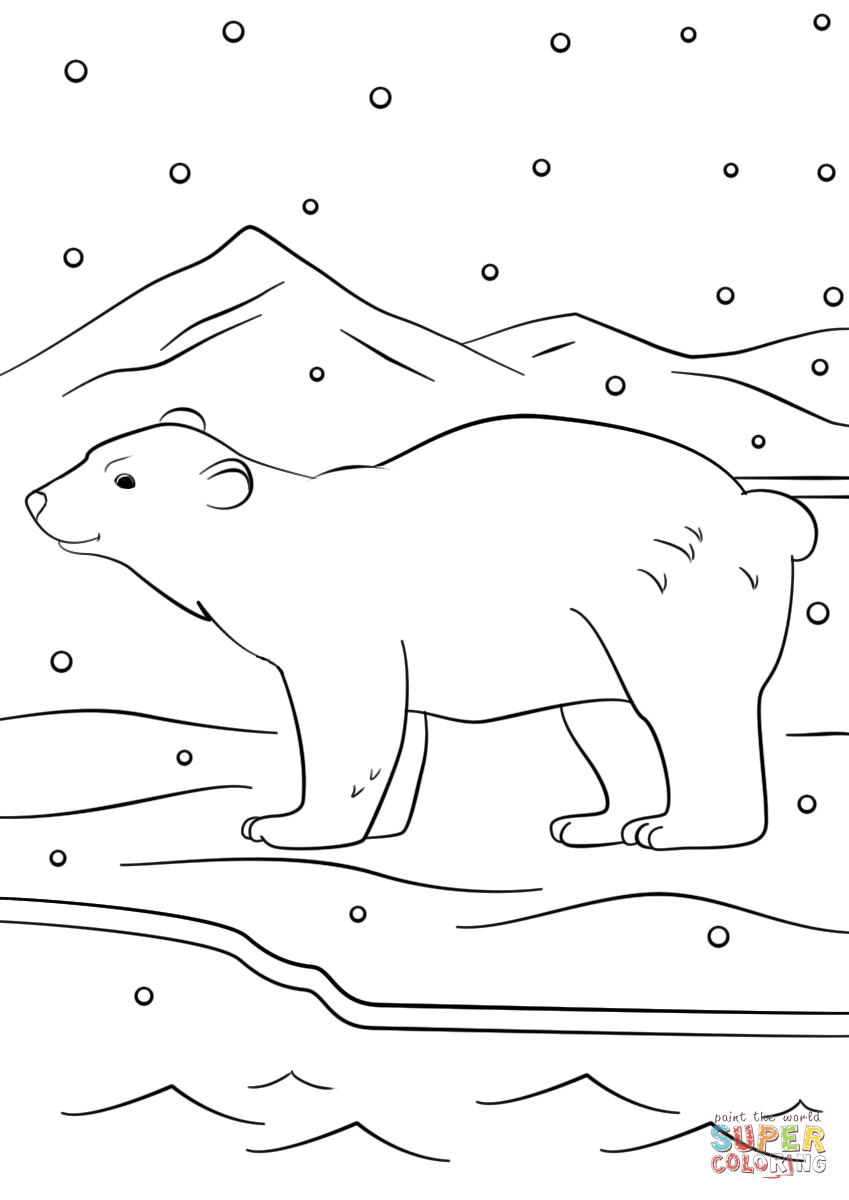 31 Winter Bear Coloring Pages Printable 1