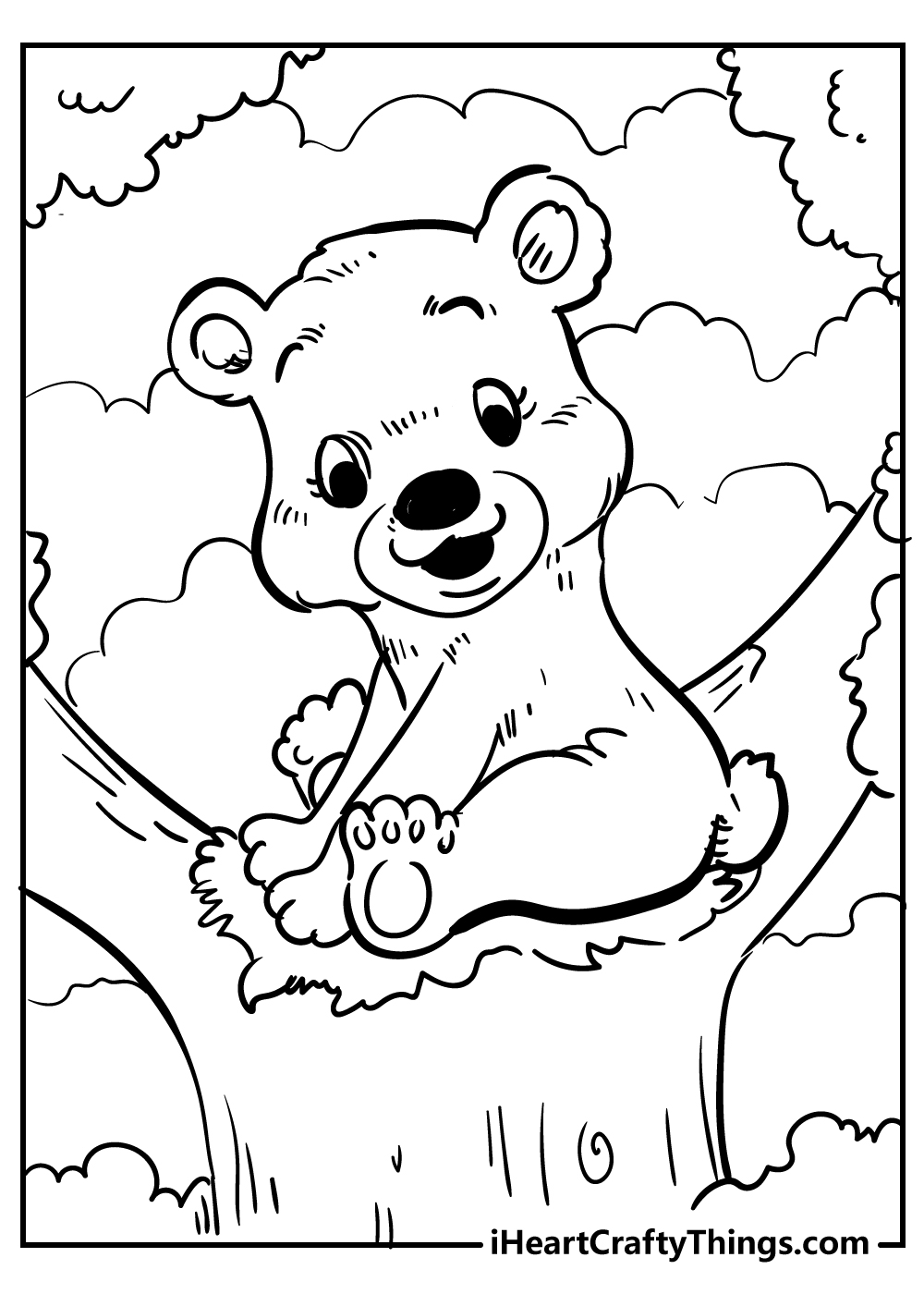 31 Winter Bear Coloring Pages Printable 15