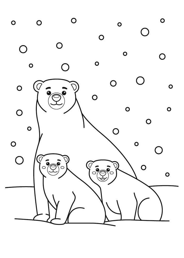 31 Winter Bear Coloring Pages Printable 28