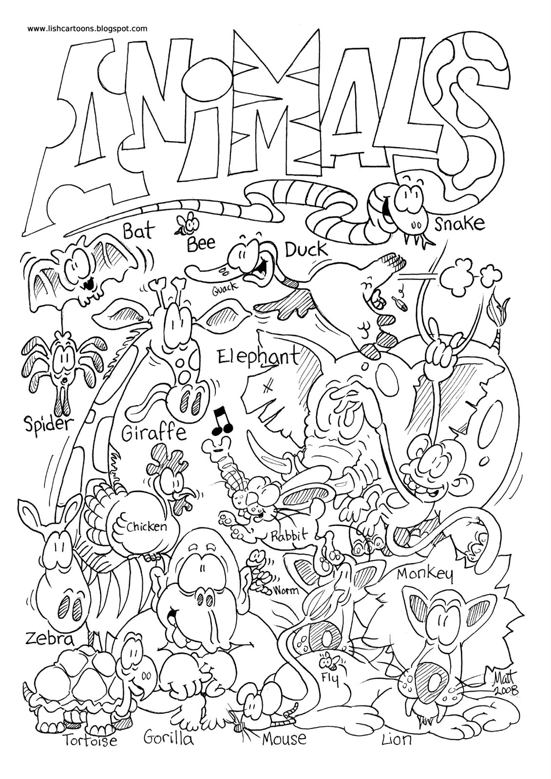 32 Animal Coloring Pages Online Free Printable 32