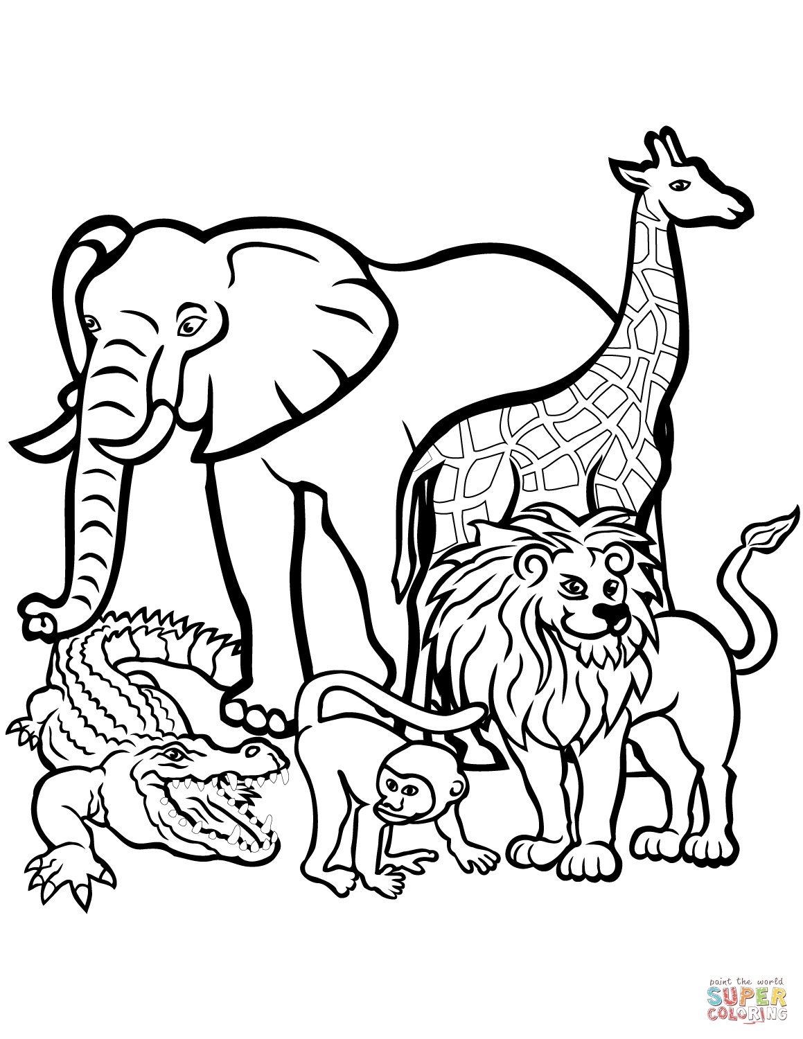 32 Animal Coloring Pages Online Free Printable 33