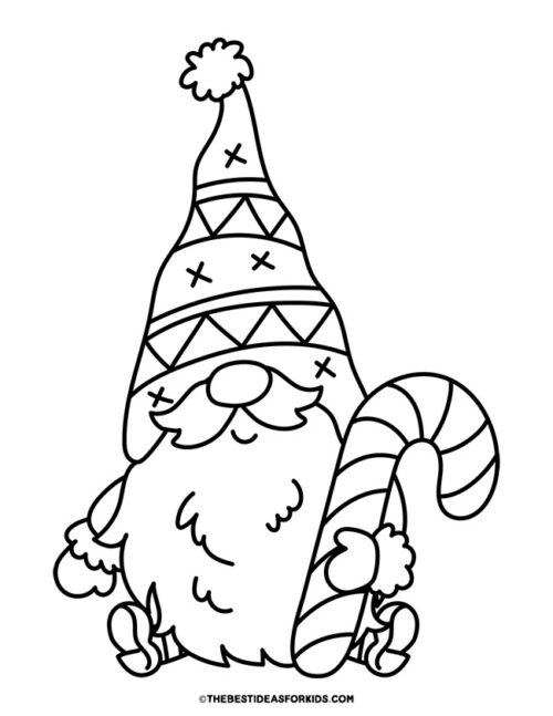 32 Gnome Coloring Pages Printable 10