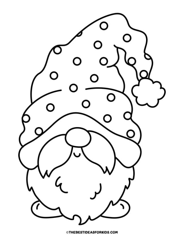 32 Gnome Coloring Pages Printable 11