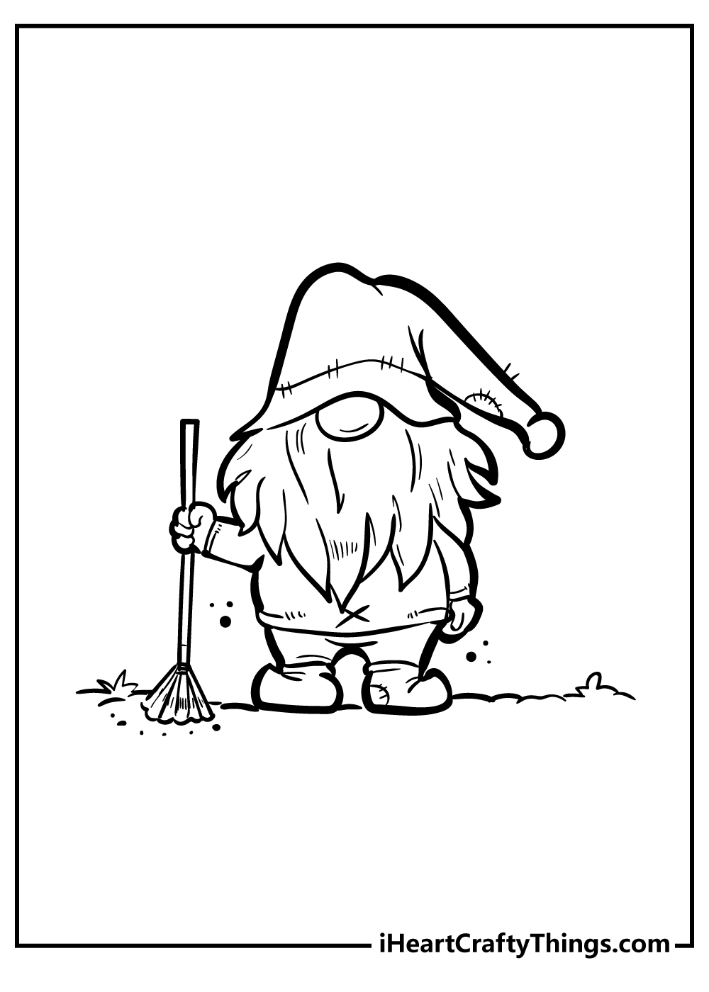 32 Gnome Coloring Pages Printable 13