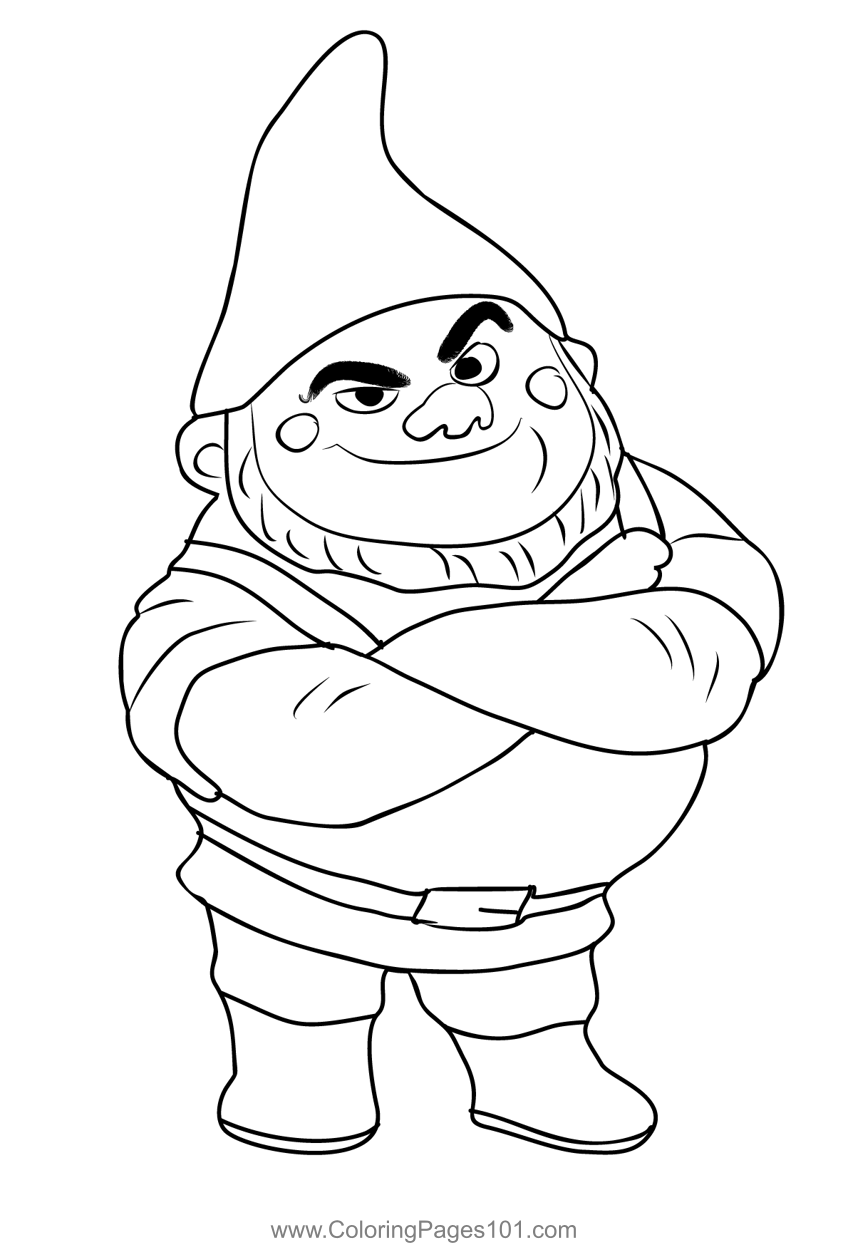 32 Gnome Coloring Pages Printable 15