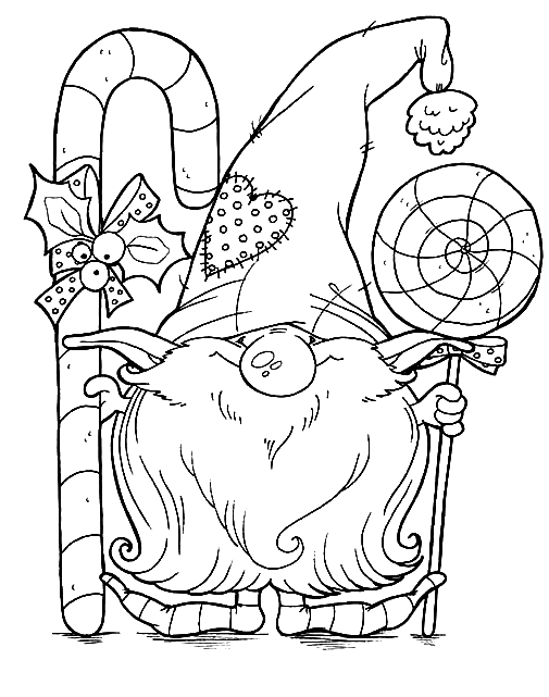 32 Gnome Coloring Pages Printable 23