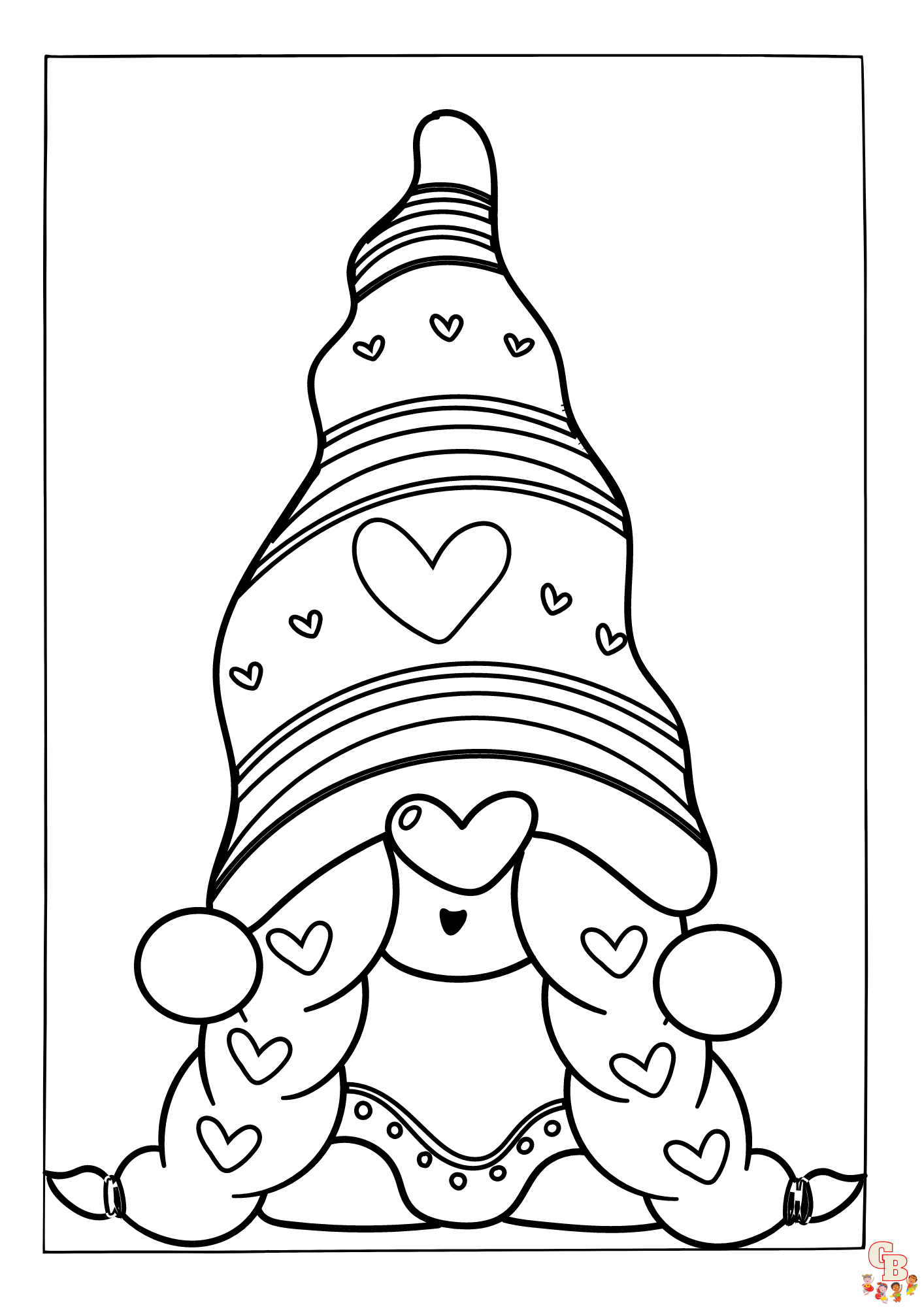 gnome coloring pages printable jpg