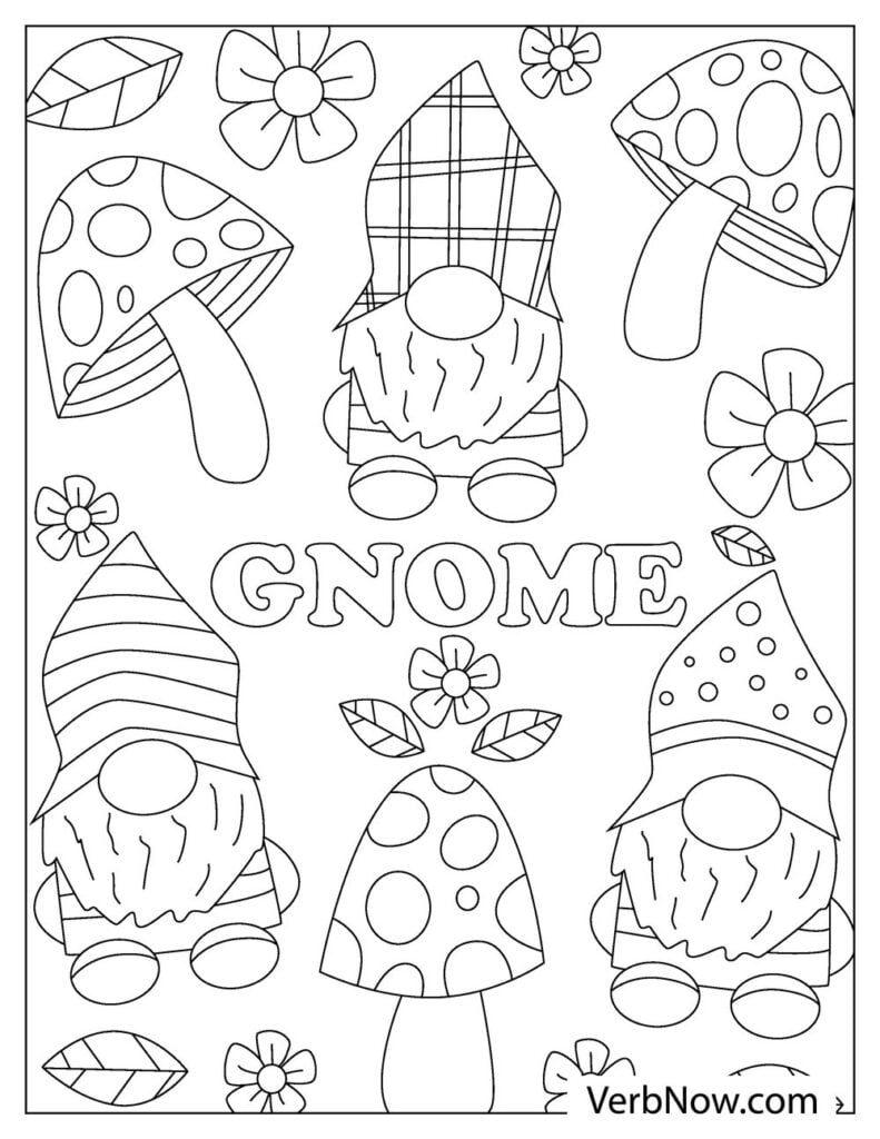 32 Gnome Coloring Pages Printable 30