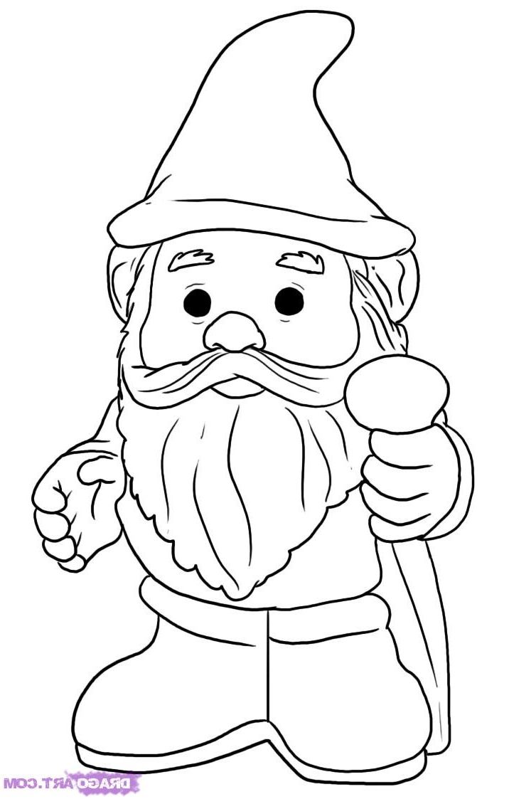 32 Gnome Coloring Pages Printable 32