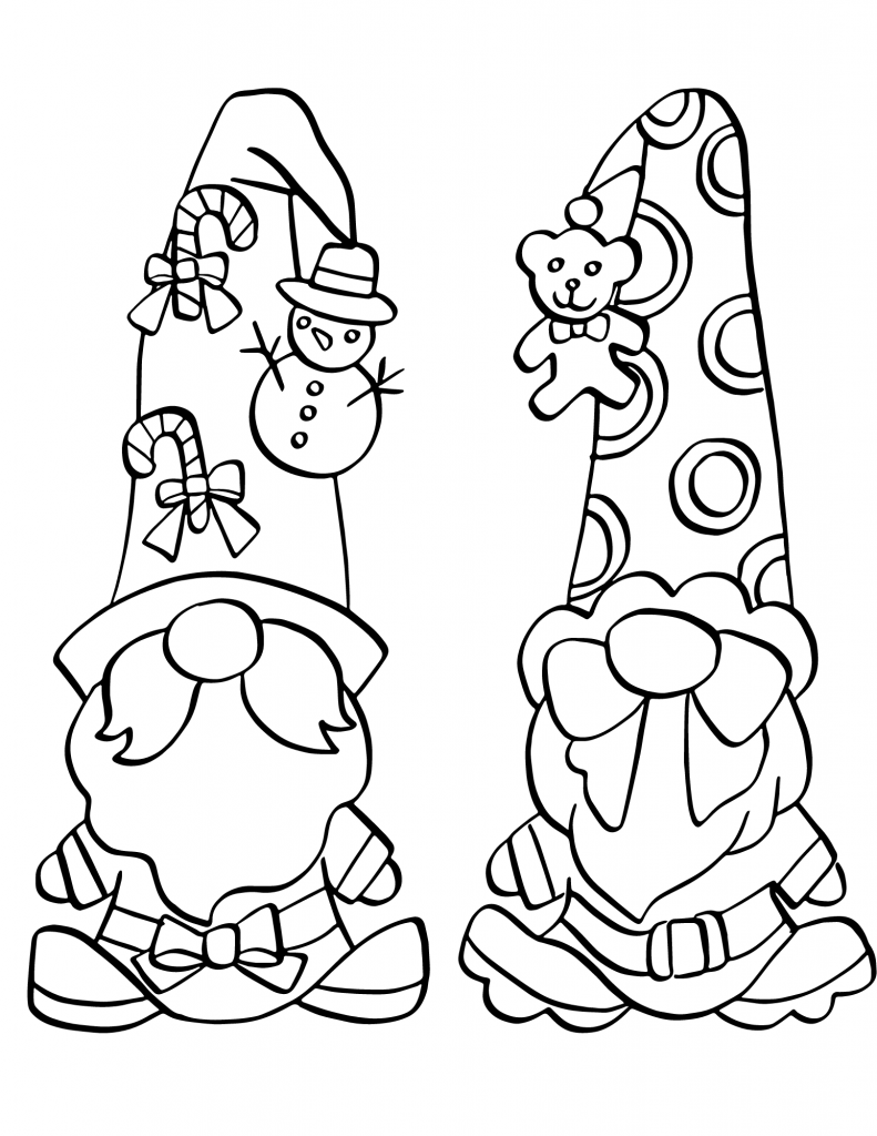 32 Gnome Coloring Pages Printable 8