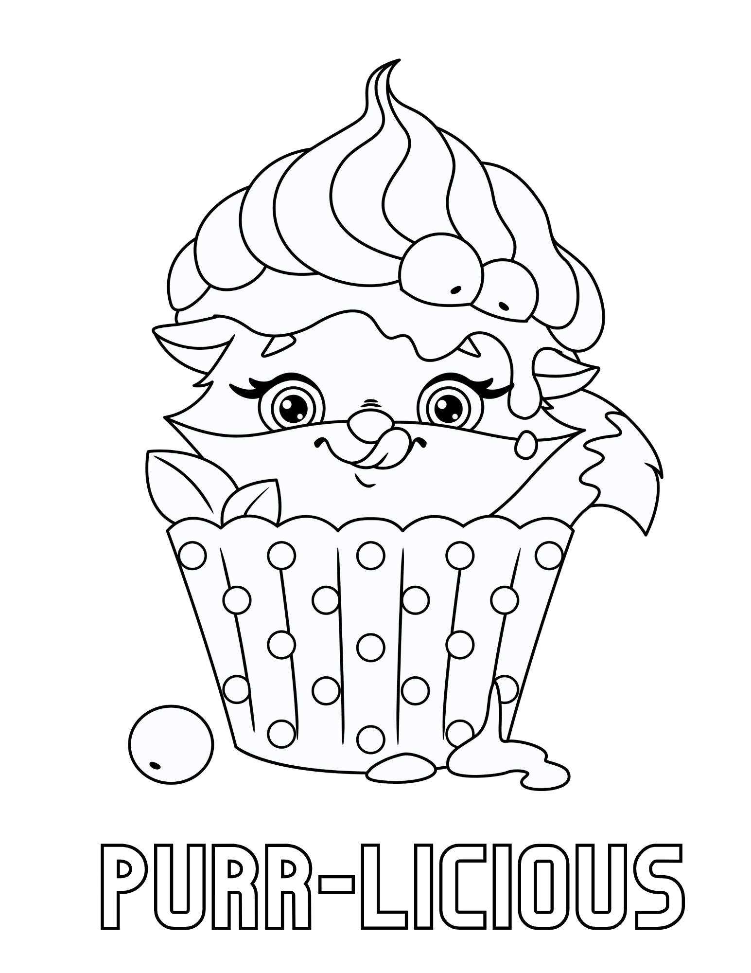 33 Delicious Cupcake Coloring Pages for All Ages Printable 11