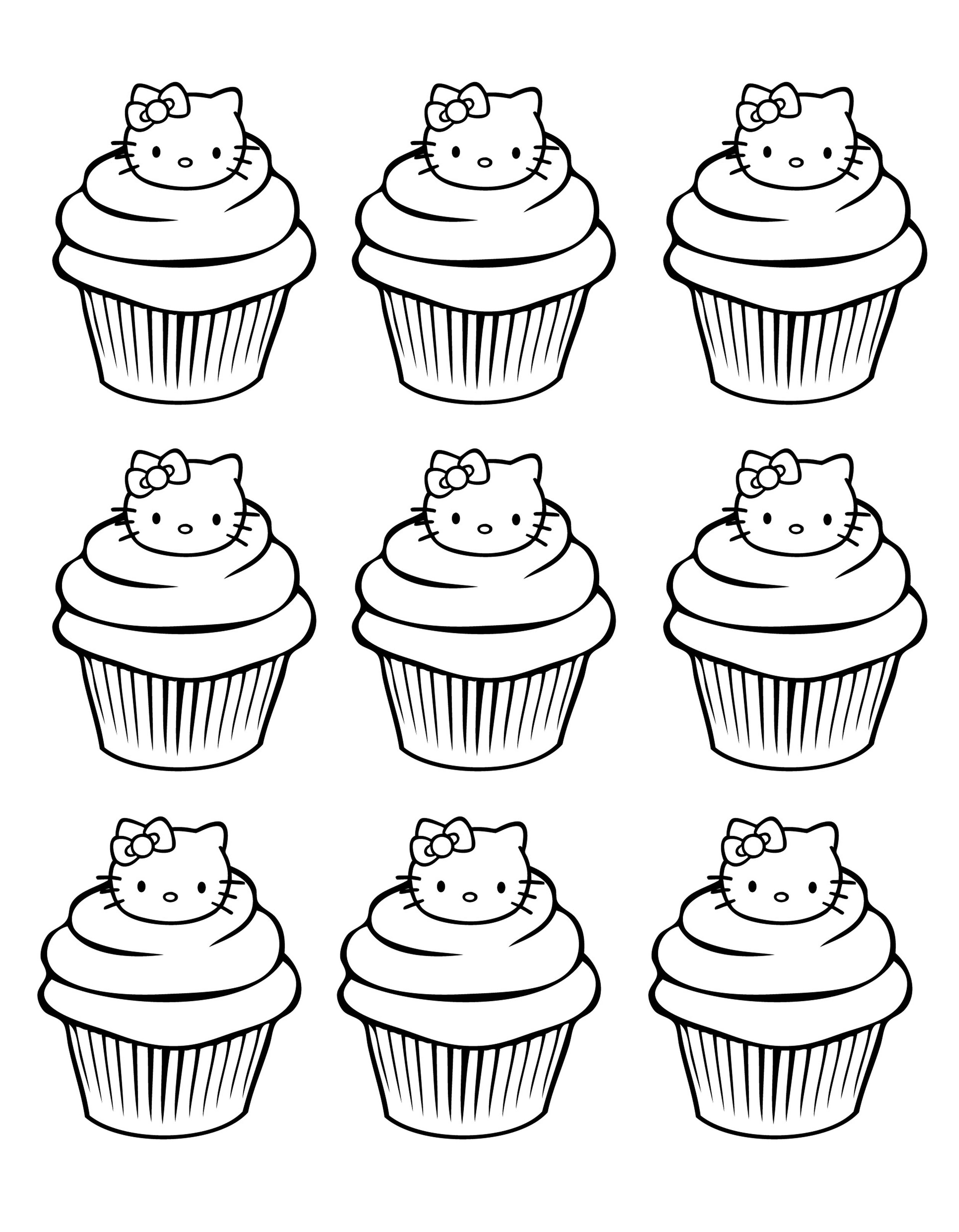 33 Delicious Cupcake Coloring Pages for All Ages Printable 20