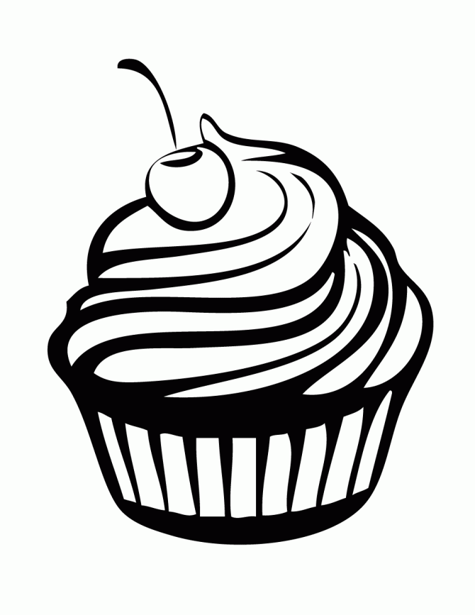 33 Delicious Cupcake Coloring Pages for All Ages Printable 21